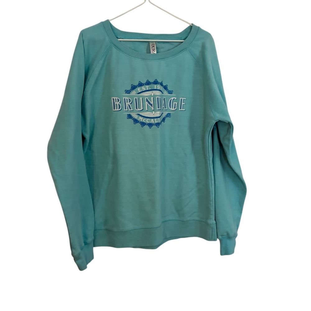 Ouray sportwear Teal Graphic Sweatshirt